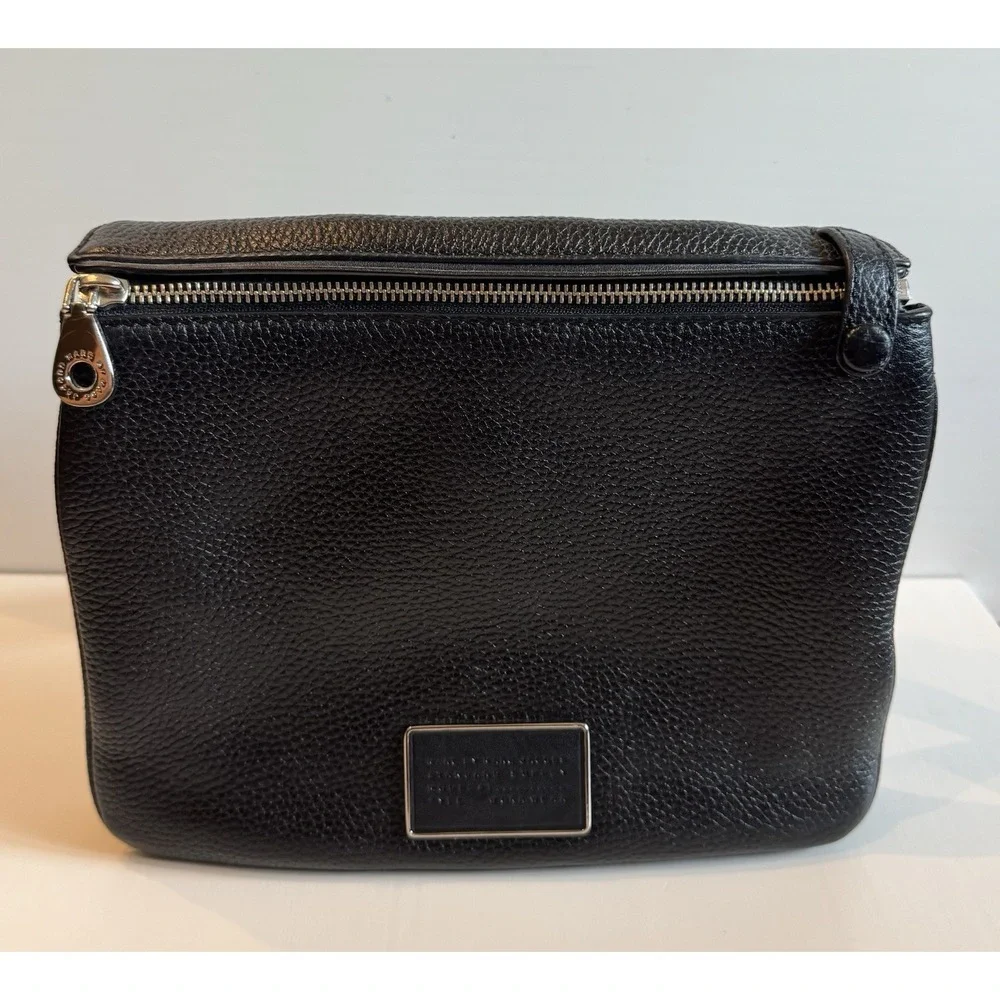 Marc by Marc Jacobs Pebbled Leather Shoulder Bag Black Standard Supply Hobo